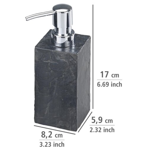 Wenko 17921100 - dozator tečnog sapuna slate rock 250 ml antracit Slike