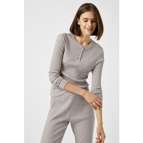 Koton Women&amp;#039;s Coffee Respect Life - Legislative Respect - Cotton Long Sleeve Pajama Top Slike