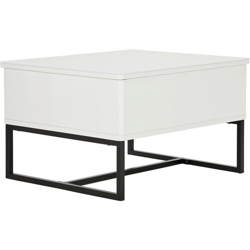 Livetastic klubska miza, 70/60/40,5-65,5 cm črna, bela Slike