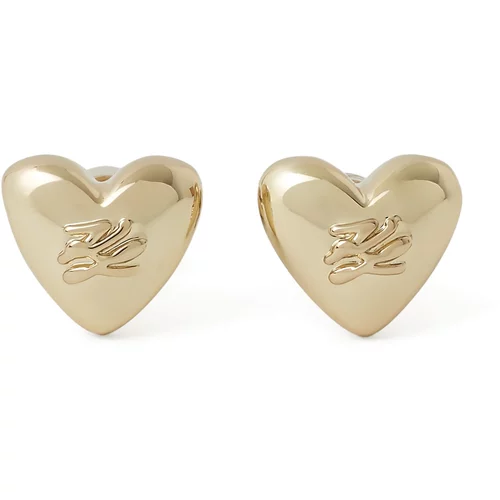 Karl Lagerfeld Uhani 'Heart Studs' zlata