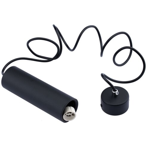  Luster na sajli KARADON 1xGU10/30W/230V 17 cm crna Slike