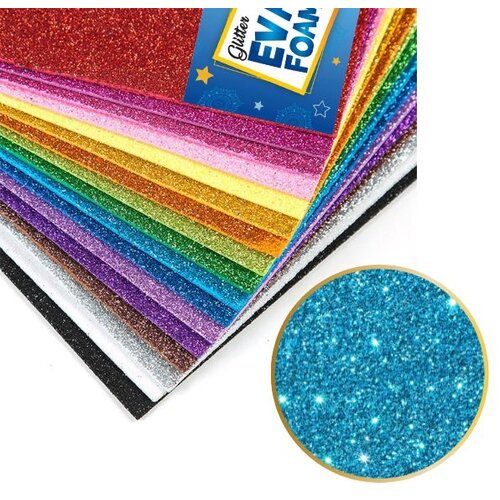  Glitter eva pena plava 1/10 milla 0962 Cene