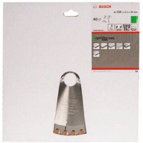 Bosch list kružne testere optiline wood 250 x 30 x 3.2 mm. 40 2608640643 Cene