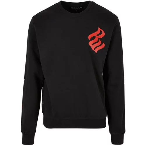 Rocawear Sweater majica crvena / crna / bijela