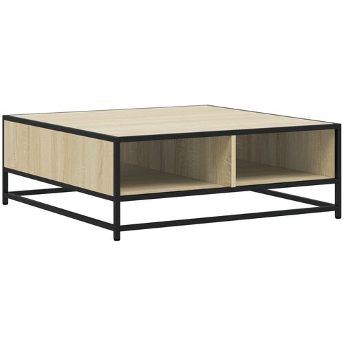  Stol za kavu Sonoma hrast 80x80x30 cm Konstruirano drvo i metal Slike
