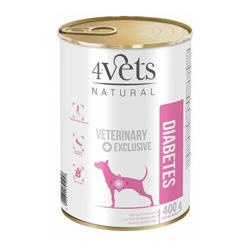 4Vets Natural Dog Veterinarska Dijeta Diabetes 400g Cene