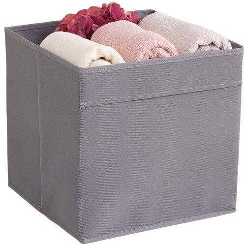 Mioli Decor Siva tekstilna kutija za pohranu 30x30x30 cm &amp;ndash; Slike