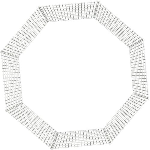  Ograđeni prostor za životinje slobodnog uzgoja s 8 panela, 54 x 100 cm, pocinčano željezo Slike