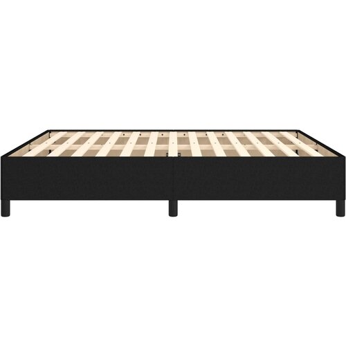  Okvir za krevet bez madraca crni 160x200 cm od tkanine Slike