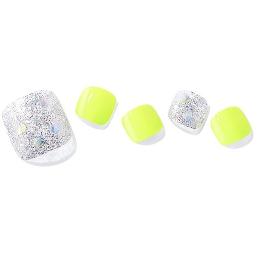 OHORA Semi Cured Gel Pedicure Strips P Neon Light Naljepnice za nokte za stopala nijansa PD-031 1 kom Slike