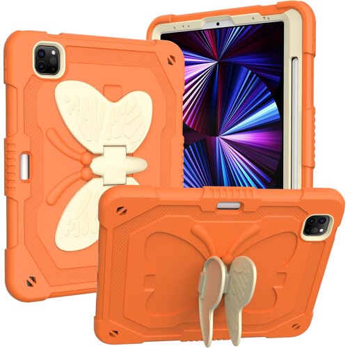 NIKCORP Ovitek za iPad Pro 11 2018/2020/2021, robustna za&scaron;čita s stojalom, trpežen polikarbonat in silikon, oranžne barve, (5000139190) Cene