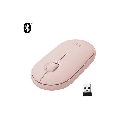 Logitech Miška Pebble M350, brezžična, roza Cene