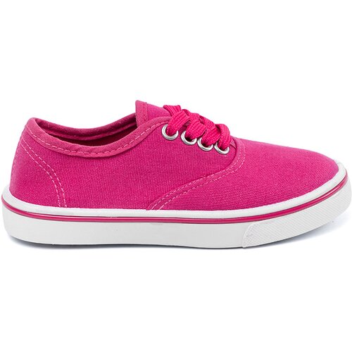 Shelvt Pink children's sneakers with white sole Cene