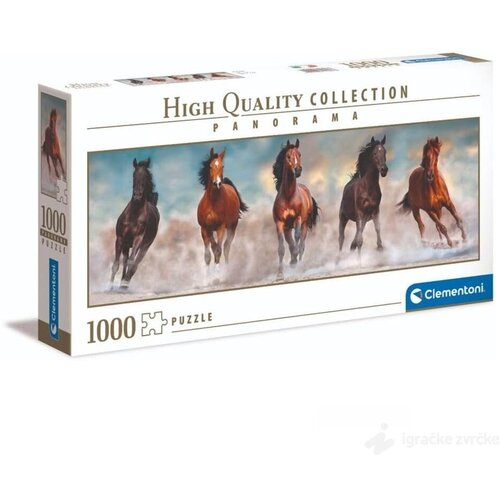  Clementoni slagalica Panorama Horses 1000pcs Cene