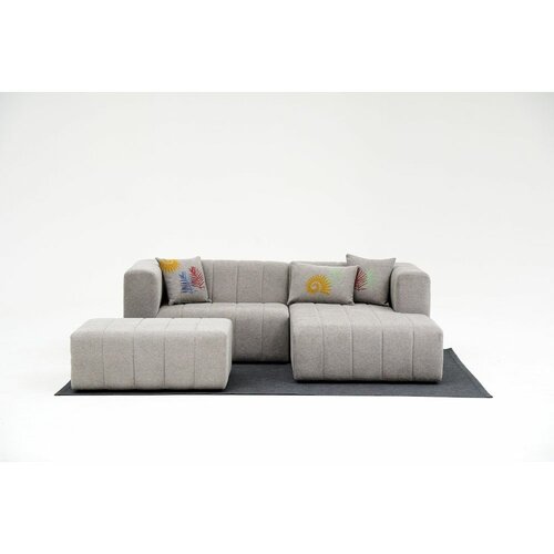 Atelier Del Sofa beyza mini right - light grey light grey corner sofa Slike