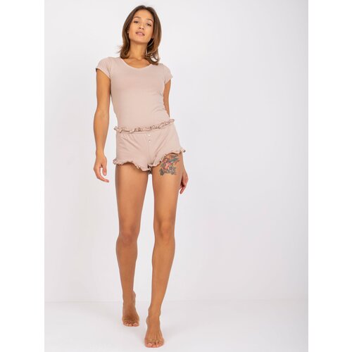 RUE PARIS Pyjamas-RV-PI-7683.58-beige Cene