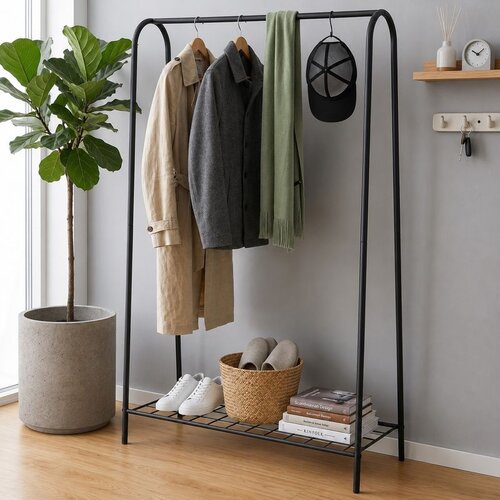 Hanah home stalak za odeću Oria, 89 cm, crni Slike