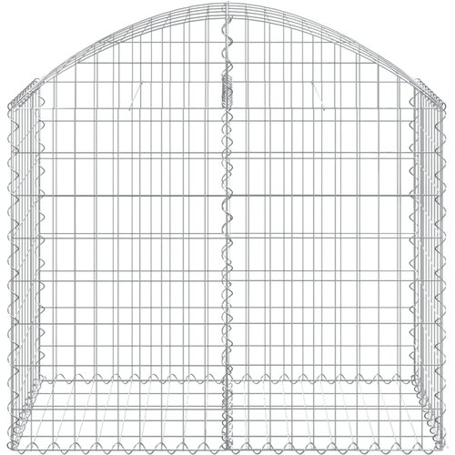  Gabionska ko&amp;scaron;ara s lukom 100 x 50 x 80/100 cm pocinčano željezo Slike