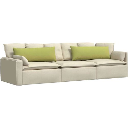 VidaXL jastučići za sofu 2 pcs svijetlo zelena 120 x 40 cm tkanina Slike