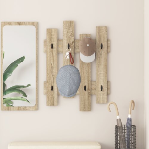 vidaXL Nadwyčajna obešalnik za plašče Sonoma Oak 60 x 3 x 82 cm Cene