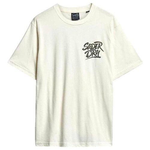 Superdry Majice s kratkimi rokavi T-shirt Photographic Skate ample Bež Cene