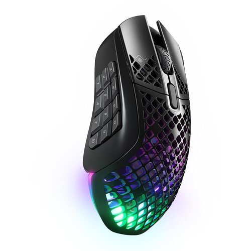 Steel Series Aerox 9 brezžična RGB igralna mi&amp;scaron;ka črne barve Slike