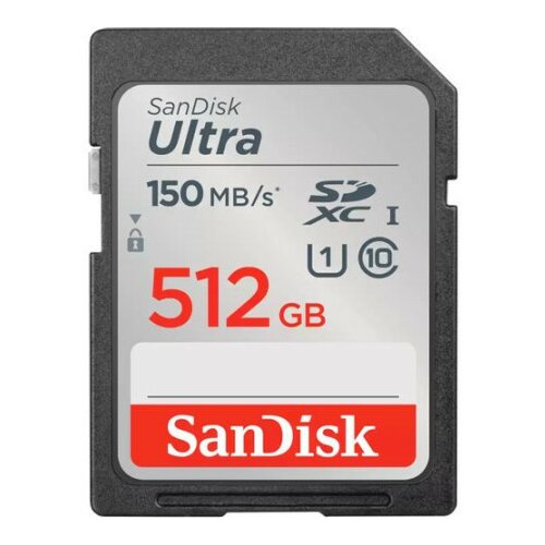 San Disk SDXC 512GB Ultra Mic.150MB/s A1Class10 UHS-I +Adap. Cene