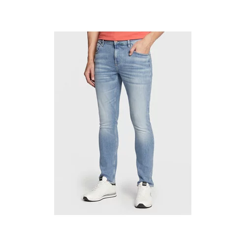 Guess Jeans hlače M2YAN1 D4Q43 Modra Skinny Fit