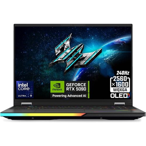 Acer Gaming laptop Predator Helios 16 AI PH16-73-92RF, Intel Core Ultra 9 275HX, 16" OLED, 240Hz, RTX5090, 64GB, 1TB + 2TB PCIe NVMe SSD, Crni Cene