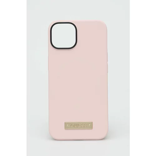 Guess Etui za telefon Iphone 14 6,1" roza barva