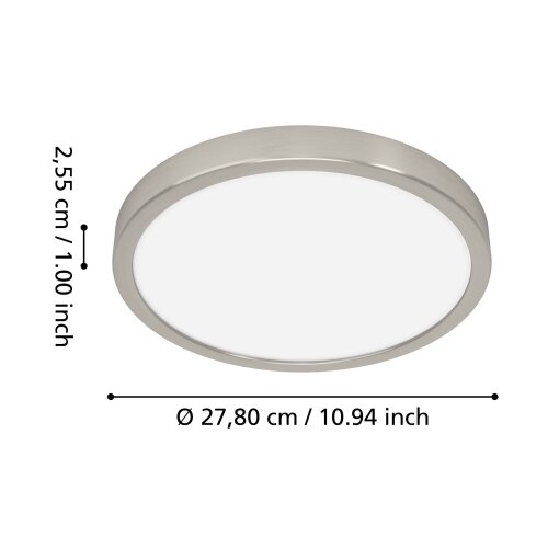 Eglo connect.z Okrogel LED panel Fueva 6-Z (14,3 W, &amp;Oslash; x V: 28 x 2,5 cm, Barva svetlobe: RGBW) Slike