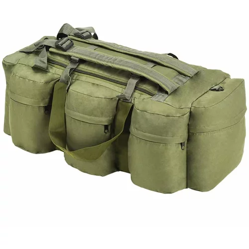  Potovalna torba 3 v 1 vojaška 90 L olivno zelena, (20960439)