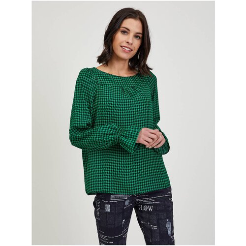 Orsay Green Women&amp;#039;s patterned blouse - Ladies Slike
