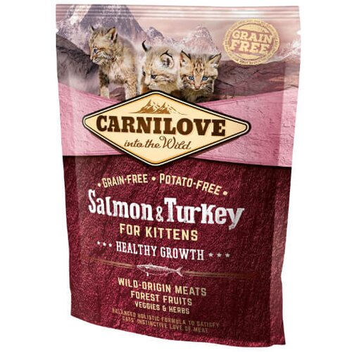 Carnilove cat kitten healthy growth - losos & puran 400 g Cene