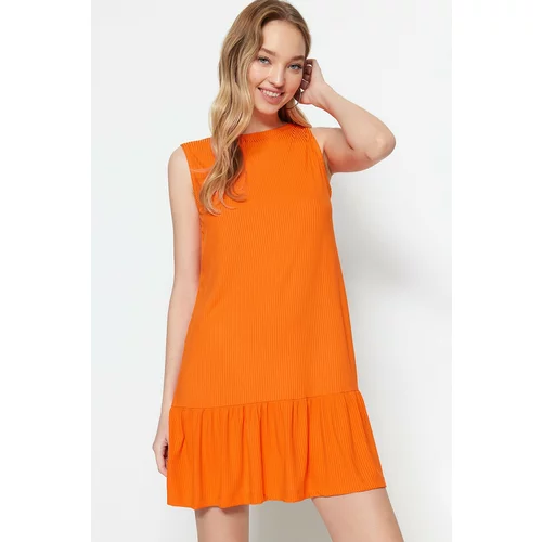 Trendyol Dress - Orange - Ruffle both