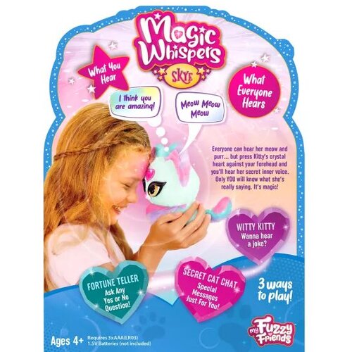 MAGIC WHISPERS moji mehki prijatelji: čarobni &amp;scaron;epet pli&amp;scaron;asta interaktivna mačka - skye - madžarski jezik Slike