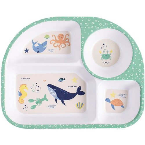 Ladelle bijeli dječji tanjur 27x21 cm ocean - ladelle Cijene