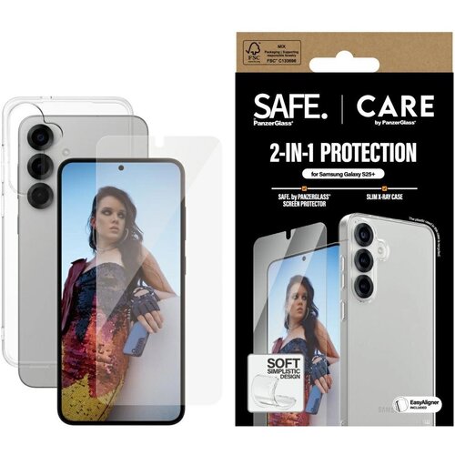 PanzerGlass SET 2V1 OVITEK ZA&Scaron;ČITNO STEKLO ZA SAMSUNG GALAXY S25+, (5000062823) Cene