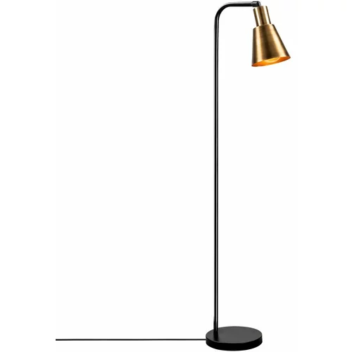 Opviq Podna lampa EMEK, crna/ zlatnae, metal, 30 x 22 cm, visina 120 cm, promjer sjenila 14 cm, visina 17 cm, duljina kabla 400 cm, E27 40 W, Emek - 4086