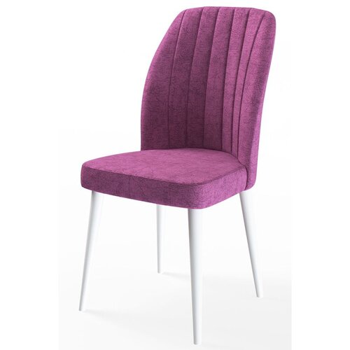 Hanah home set trpezarijskih stolica Etra 6 kom, ljubičasta tkanina Jerry, bele drvene noge Cene