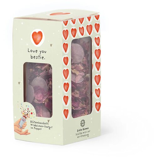  Cvetlični konfeti v topu "Love you Bestie" - 1 k. Cene
