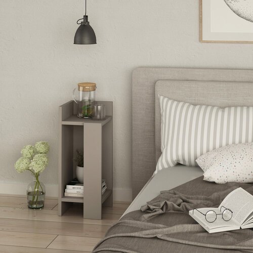 Hanah home Elos left - Light Mocha nočna omarica, (21268305) Slike