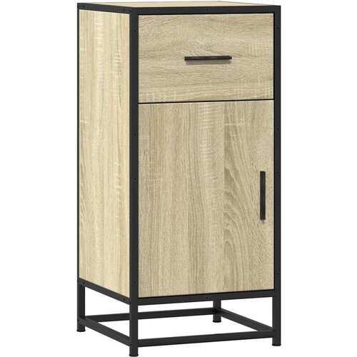 Maison Chic Komoda - Predalnik sonoma hrast 35,5x35x76 cm inženirski les in kovina, (21722771) Slike