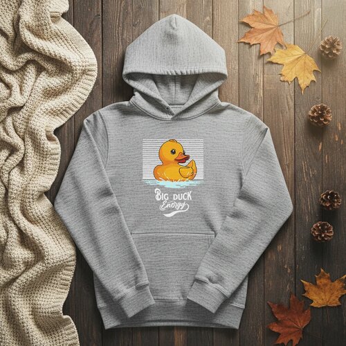  big duck energy - duks sa kapuljačom pepeljasta Cene
