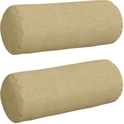 VidaXL valjkasti jastučići 2 pcs siva zelena &amp;Oslash; 15 x 40 cm Slike