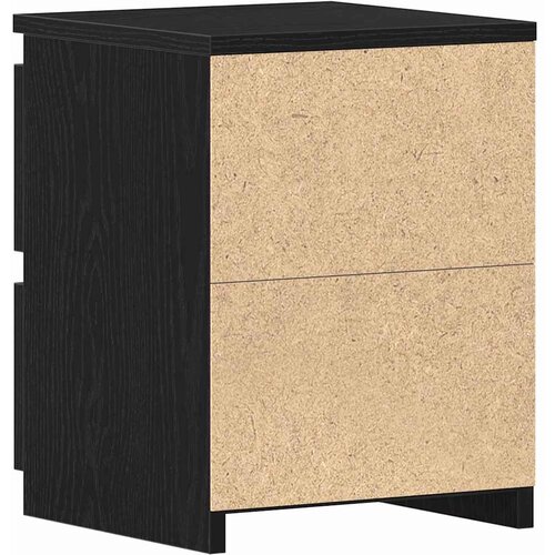  Noćni ormar 2 pcs Crni hrast 30 x 30 x 40 cm Konstruirano drvo Slike