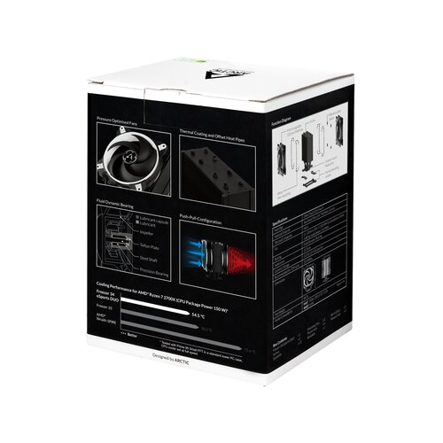 Arctic Freezer 34 eSports DUO Procesor Hladilna naprava 12 cm Črna, Bela Cene