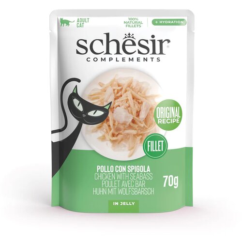 Schesir Cat piletina i brancin u želeu, konzerva 70 g Cene