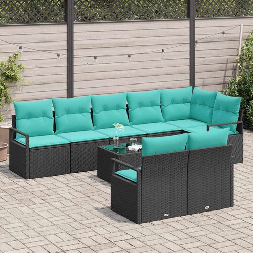  Set sofe 9 pcs Crna poliratan Slike