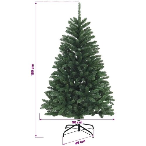  Umjetno božićno drvce s nogom 180 cm 300 LED lampica - Srednje zelena &amp;Oslash; 90 x 180 cm s 300 LED dioda Slike
